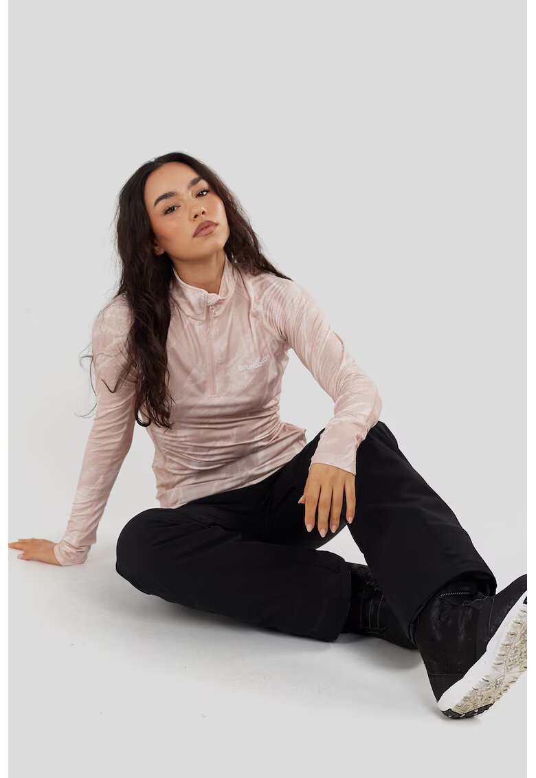 Fundango Bluza de trening slim fit cu model Yade II Baselayer - Bej deschis