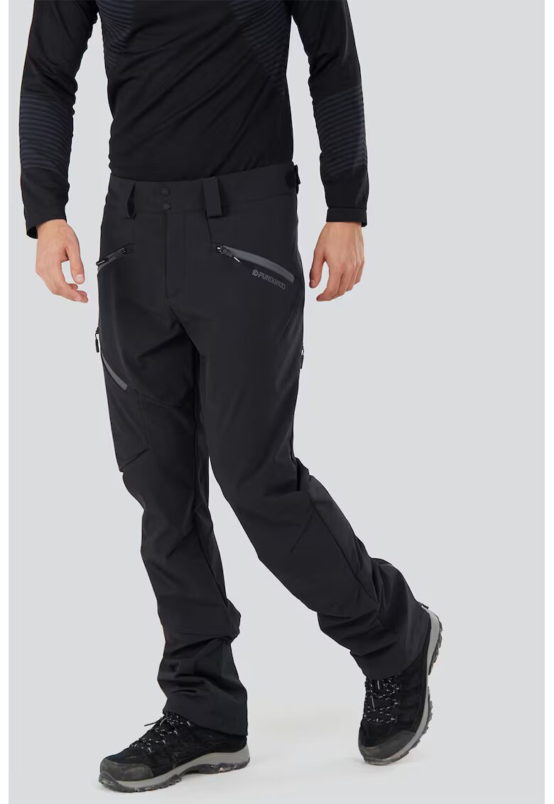 Fundango Pantaloni regular fit - pentru trekking - Negru
