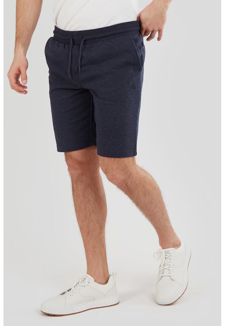 Fundango Pantaloni scurti de trening cu croiala regular-fit si snur Delon - Bleumarin