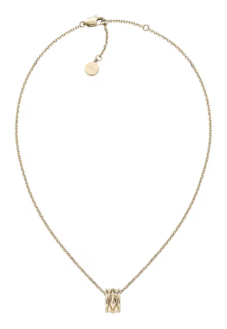 Furla Colier placat cu aur de 14K si pandantiv - Auriu