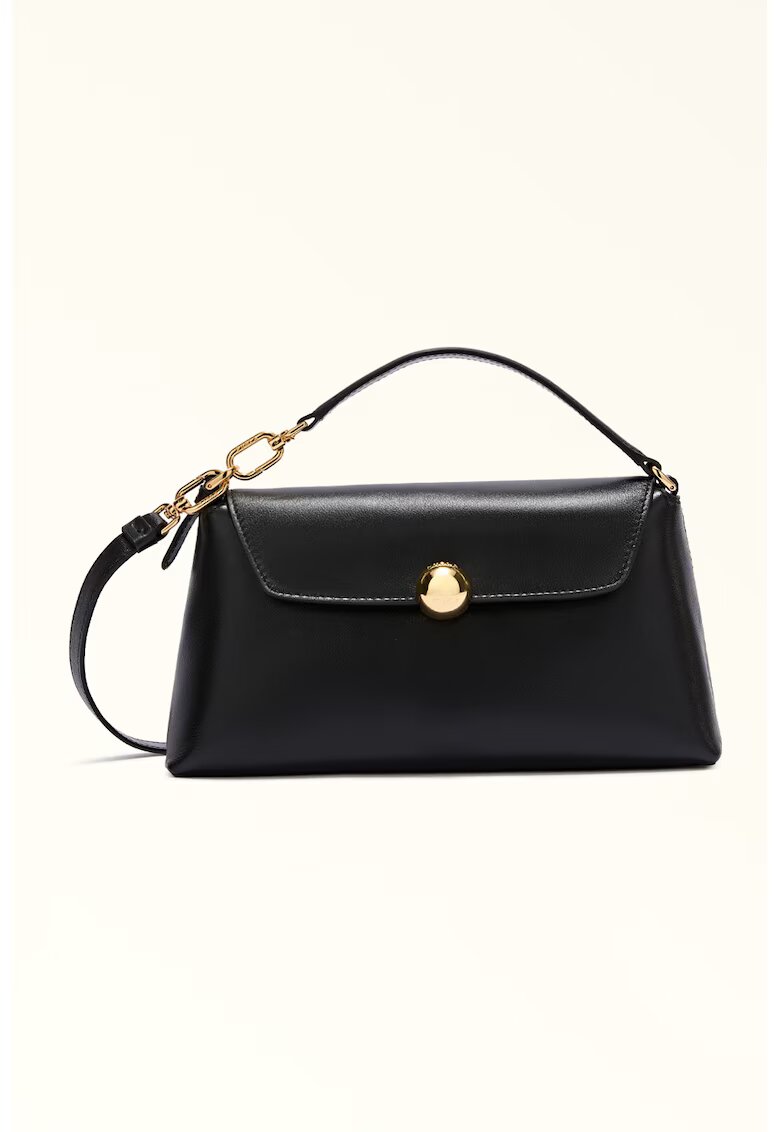 Furla Geanta crossbody de piele cu bareta aditionala Sfera Soft - Negru