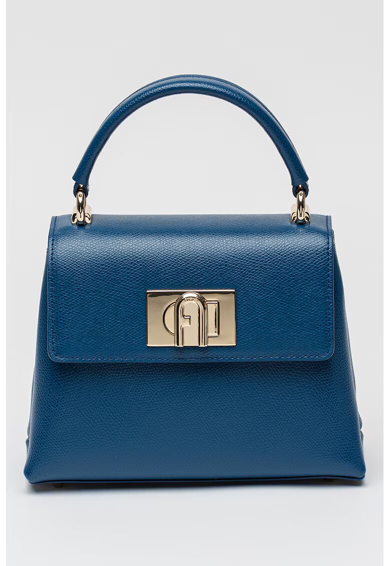 Furla Geanta crossbody din piele 1927 - Albastru royal/Albastru