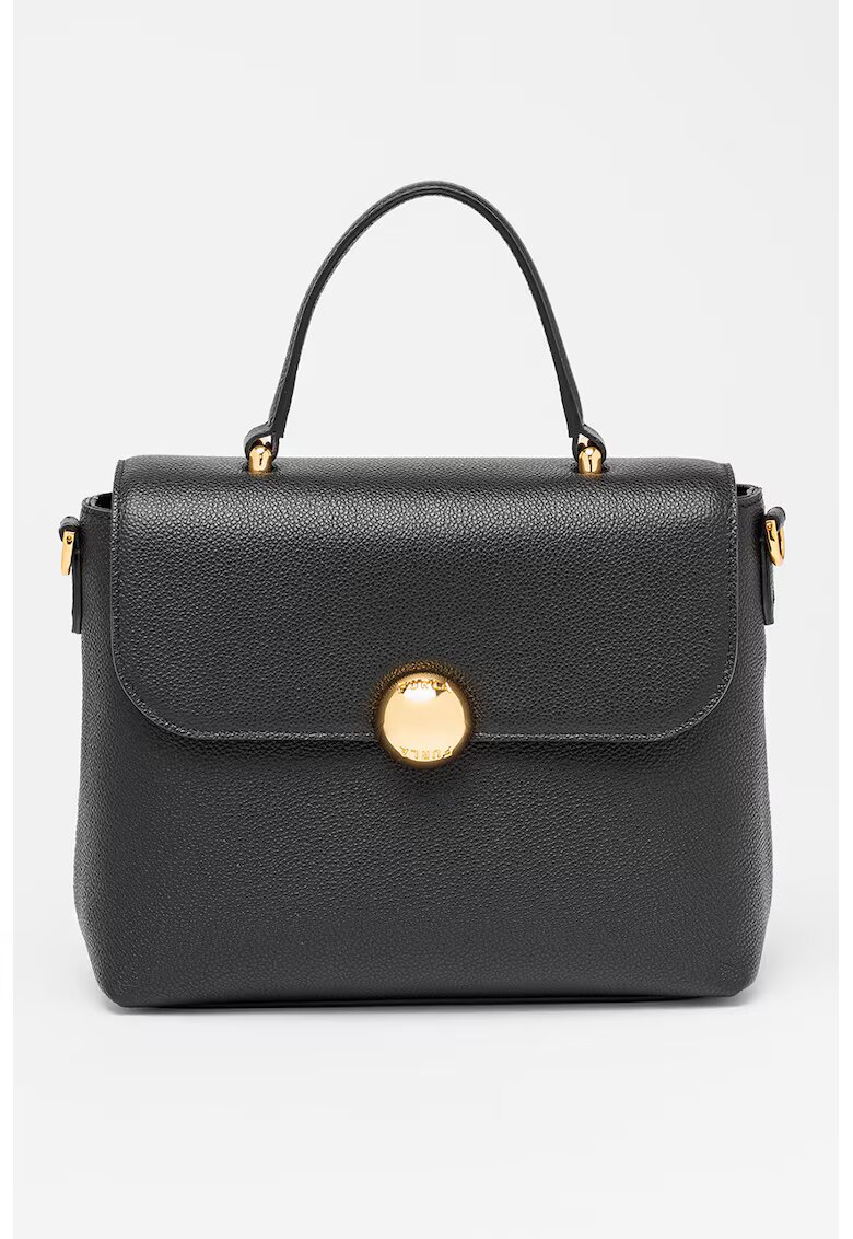 Furla Geanta crossbody din piele cu maner fix Moonlight - Negru