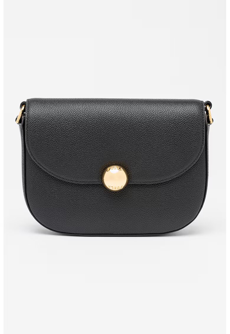 Furla Geanta crossbody din piele Moonlight - Negru