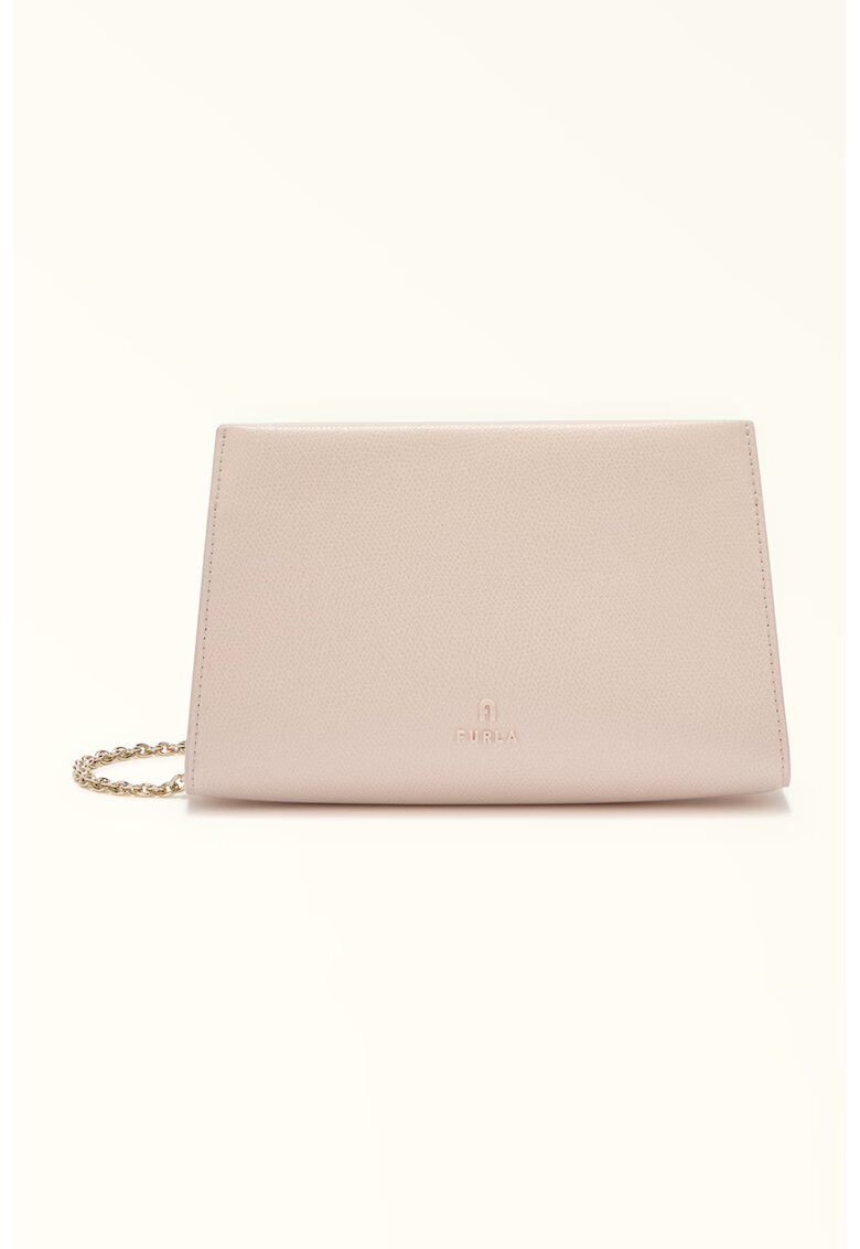 Furla Geanta crossbody din piele My - Maro taupe deschis