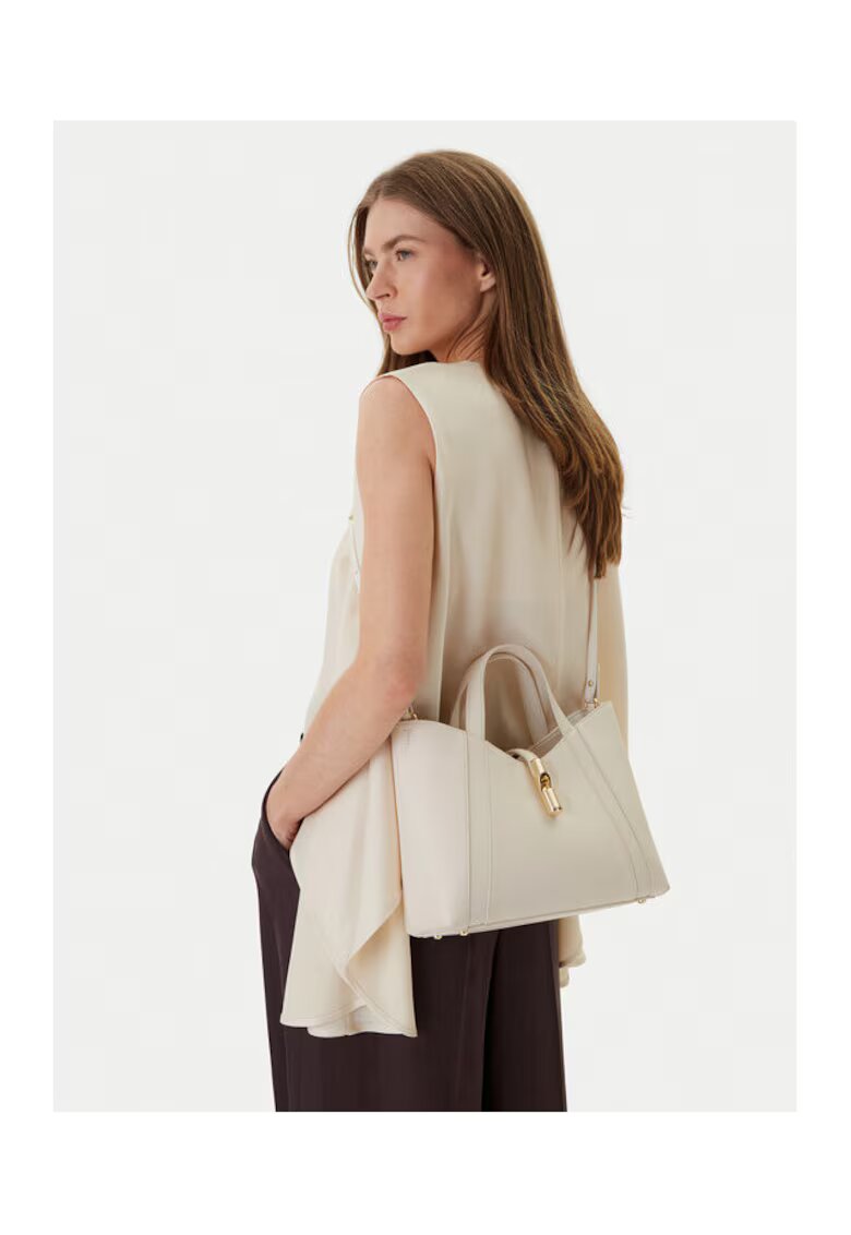 Furla Geantă dama WB01789 BX3353 KH - piele naturală - ecru