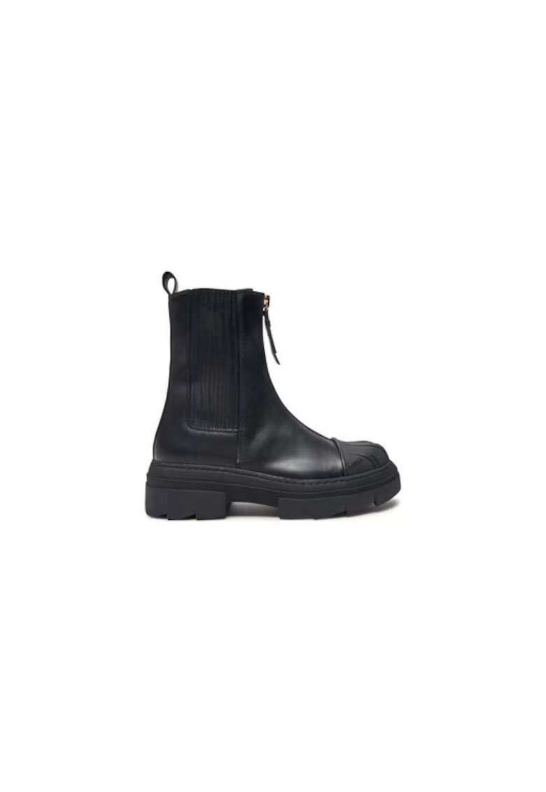 Furla Ghete dama 304506475 - Piele naturala - Negru - Negru