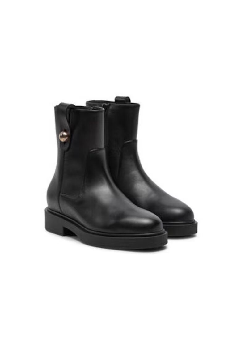 Furla Ghete dama 304506840 - Piele naturala - Negru - Negru