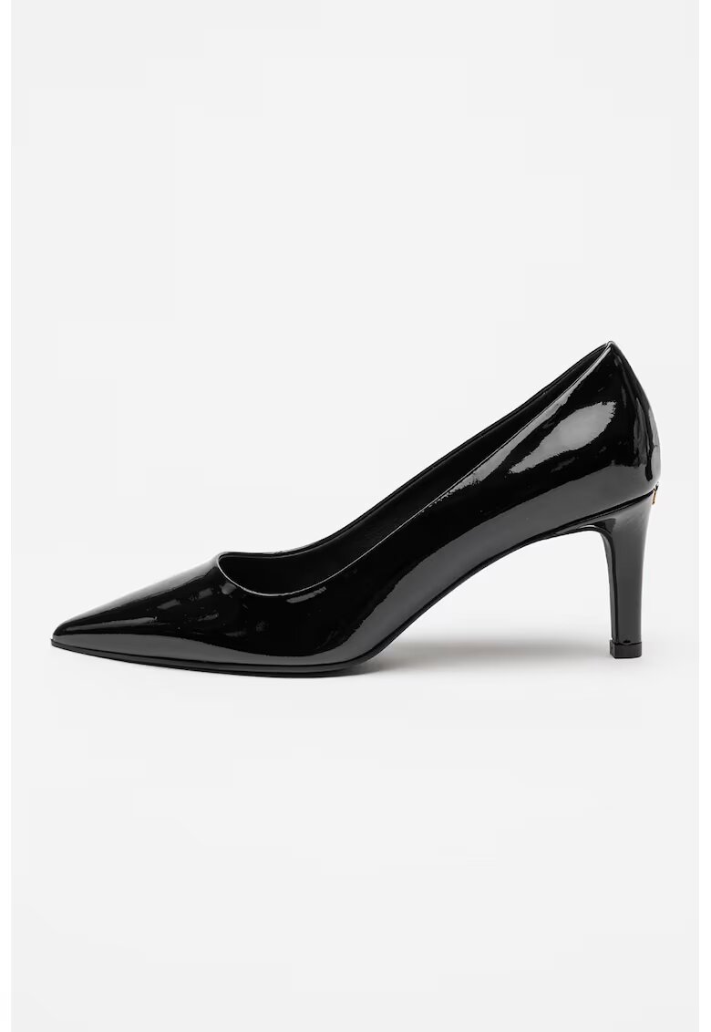 Furla Pantofi stiletto de piele lacuita Essential - Negru
