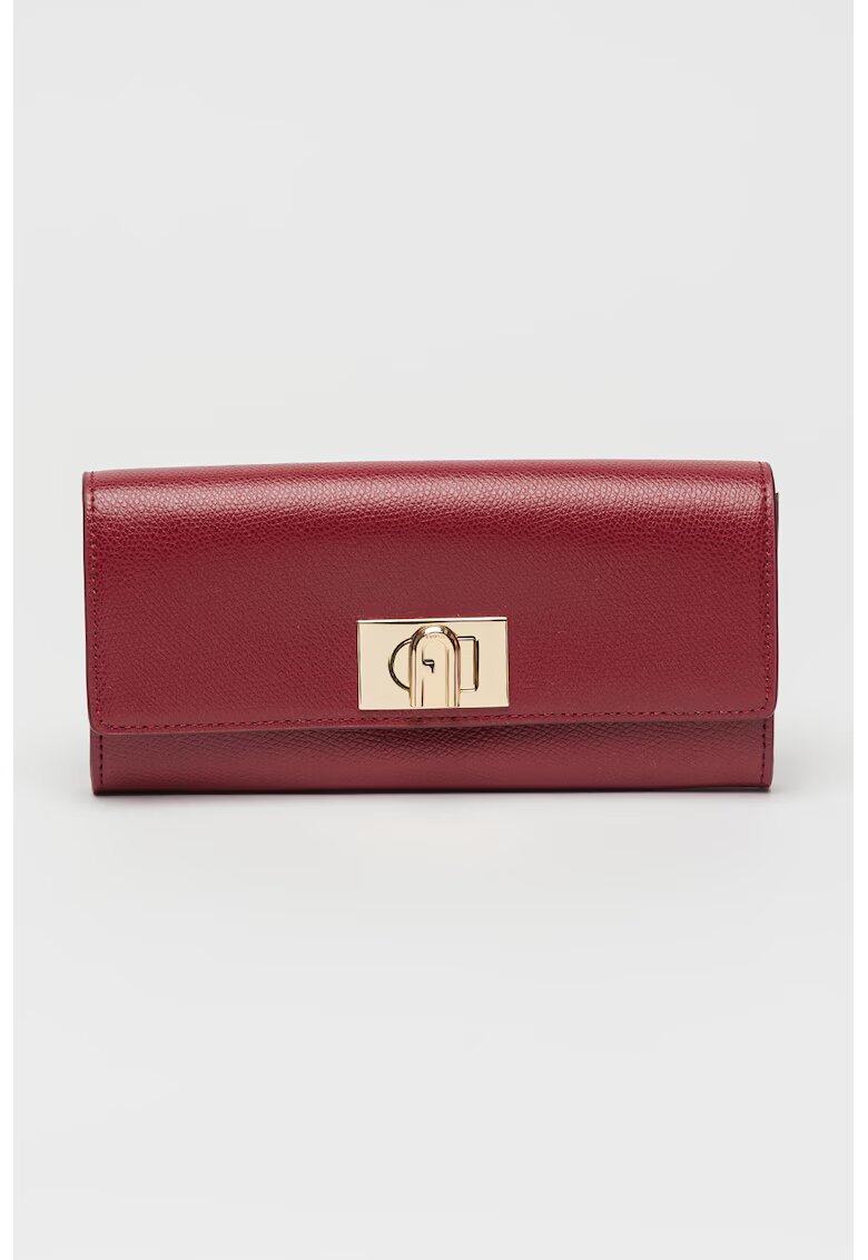 Furla Portofel de piele 1927 Continental - Visiniu