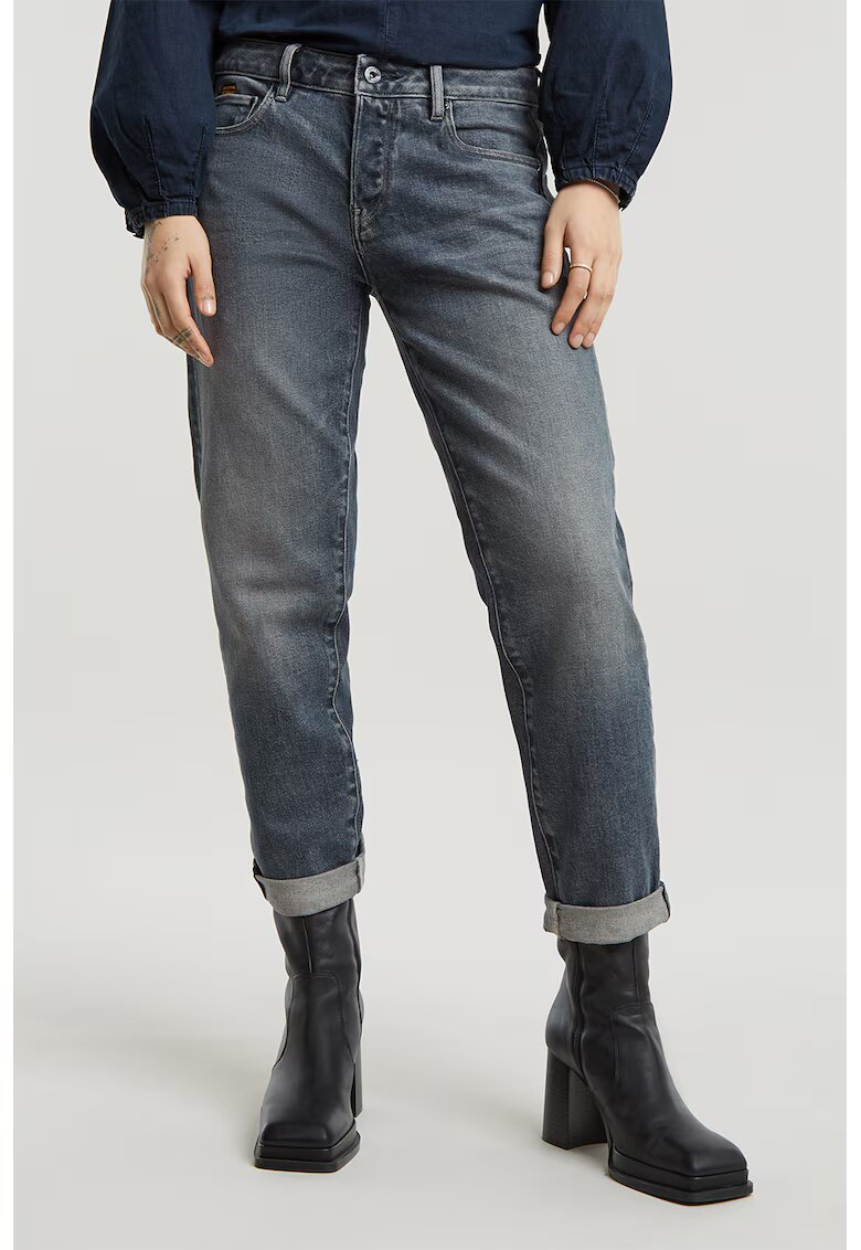 G-STAR Blugi crop cu croiala boyfriend Kate - Albastru prafuit