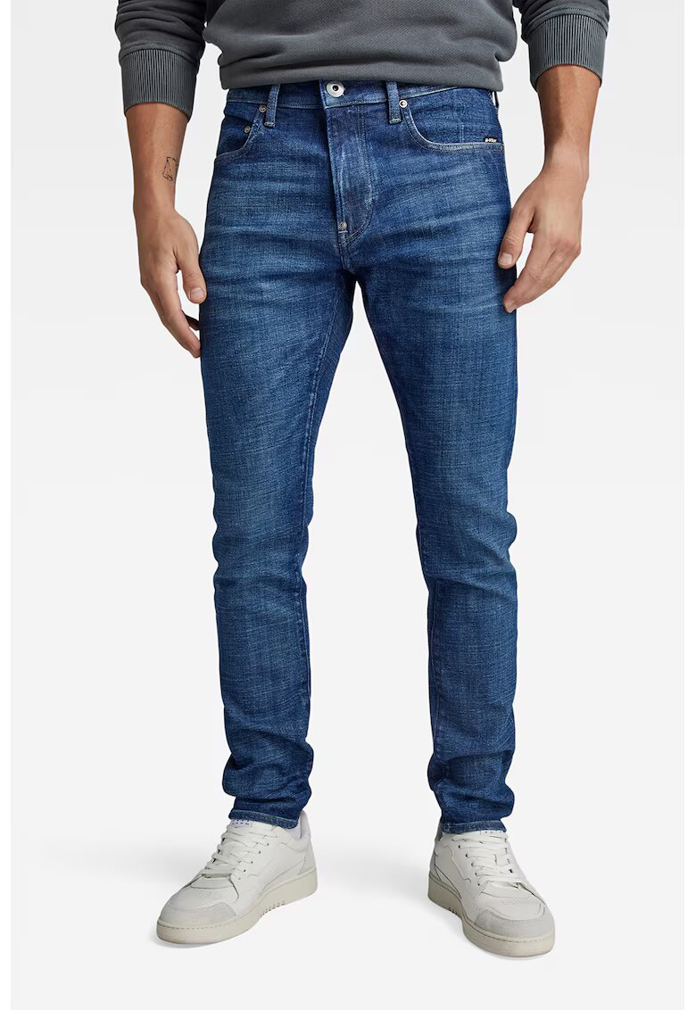 G-STAR Blugi skinny cu talie medie Revend - Albastru inchis