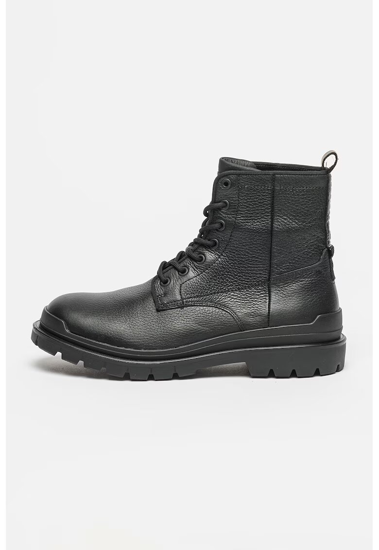 G-STAR Bocanci din piele Blake - Negru