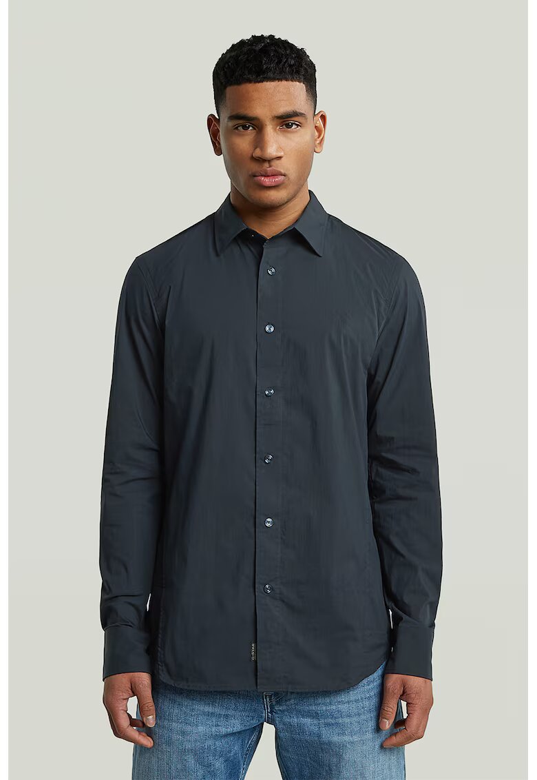 G-STAR Camasa slim fit din amestec de bumbac organic Uniform - Gri carbune