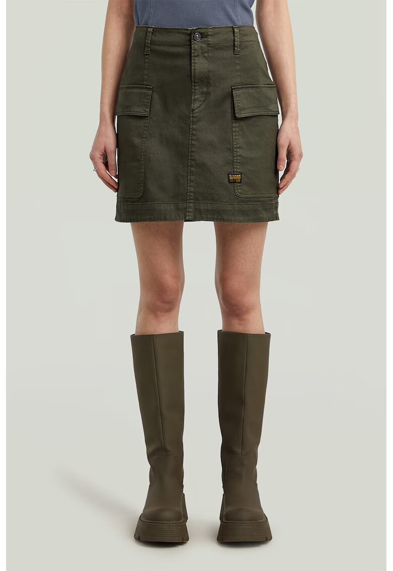 G-STAR Fusta cargo scurta - Kaki inchis