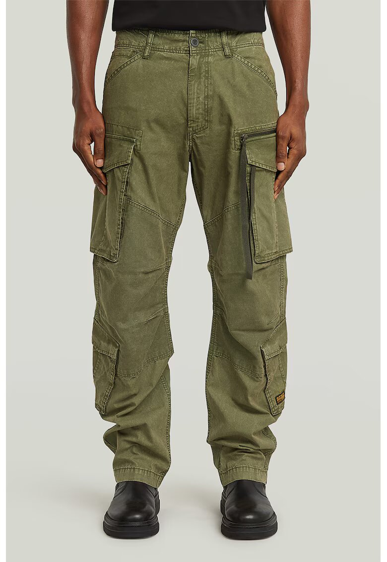 G-STAR Pantaloni cargo cu talie medie - Verde sparanghel