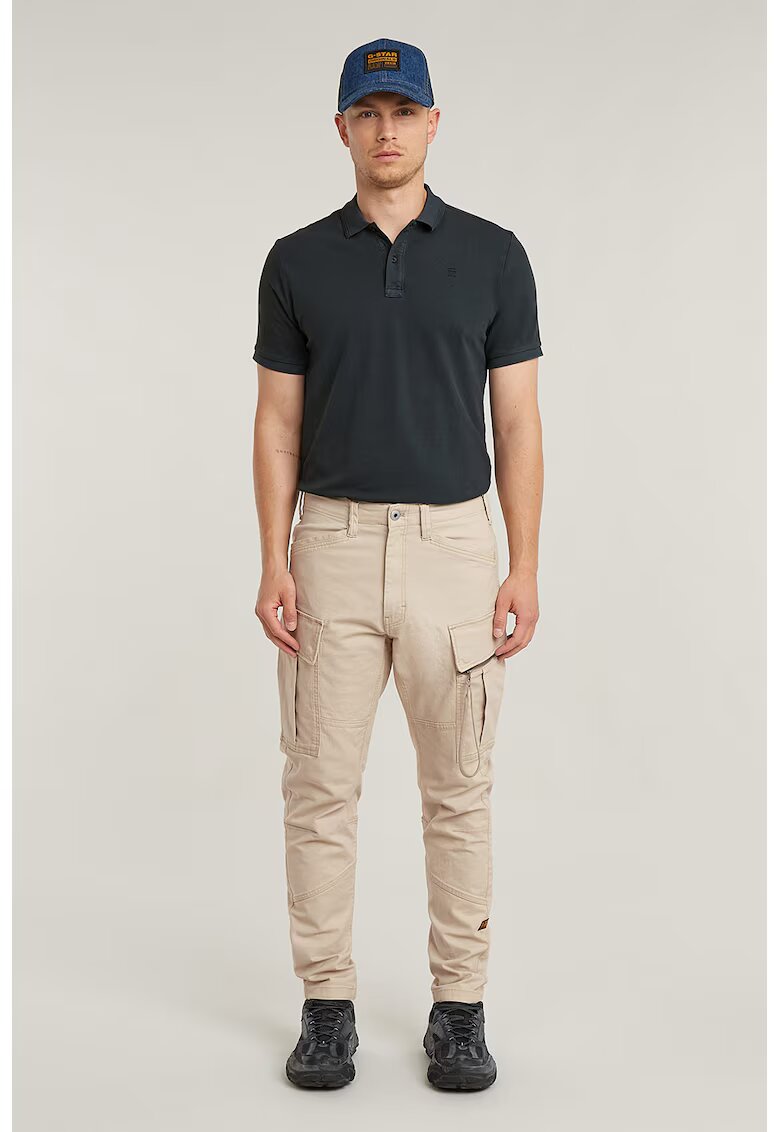 G-STAR Pantaloni conici cu talie medie - Bej