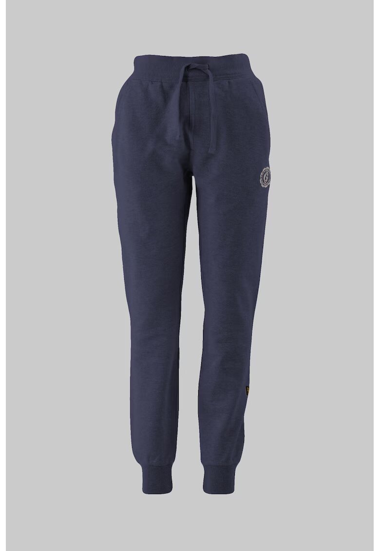 G-STAR Pantaloni de trening de bumbac cu snur - Albastru inchis