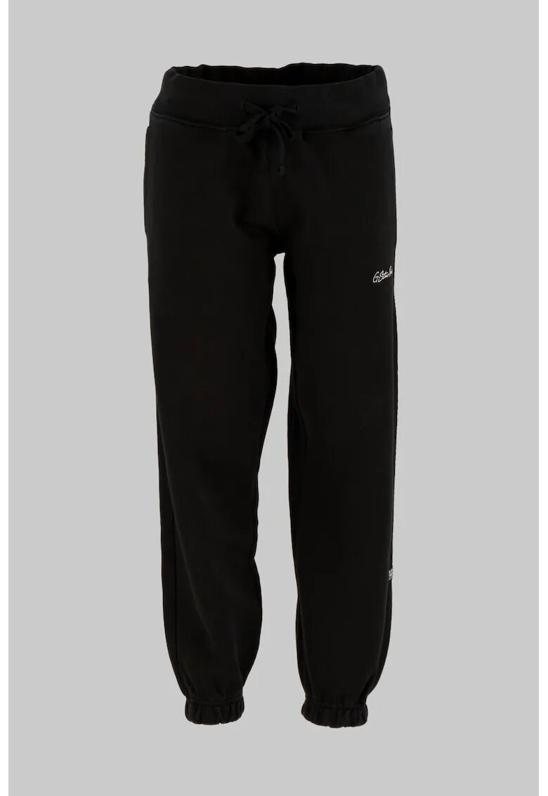 G-STAR Pantaloni de trening relaxed fit cu snur - Negru
