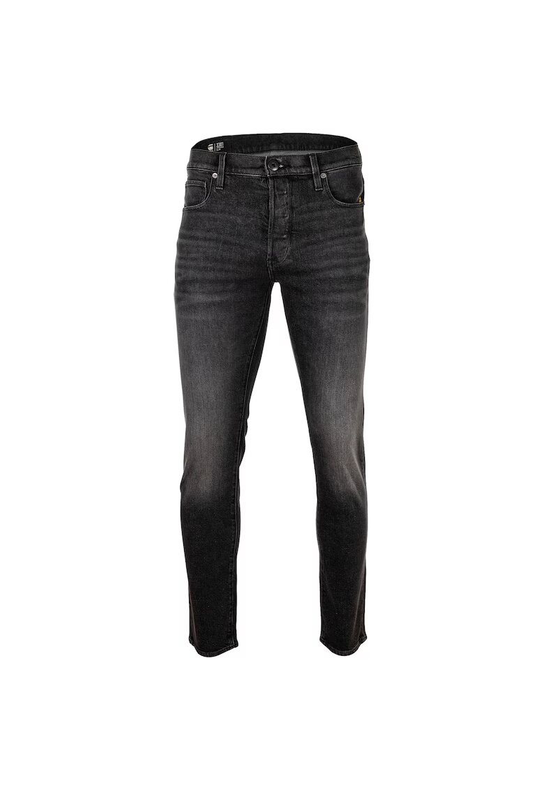 G-Star Raw Blugi superelastici cu croiala slim-fit - Gri inchis