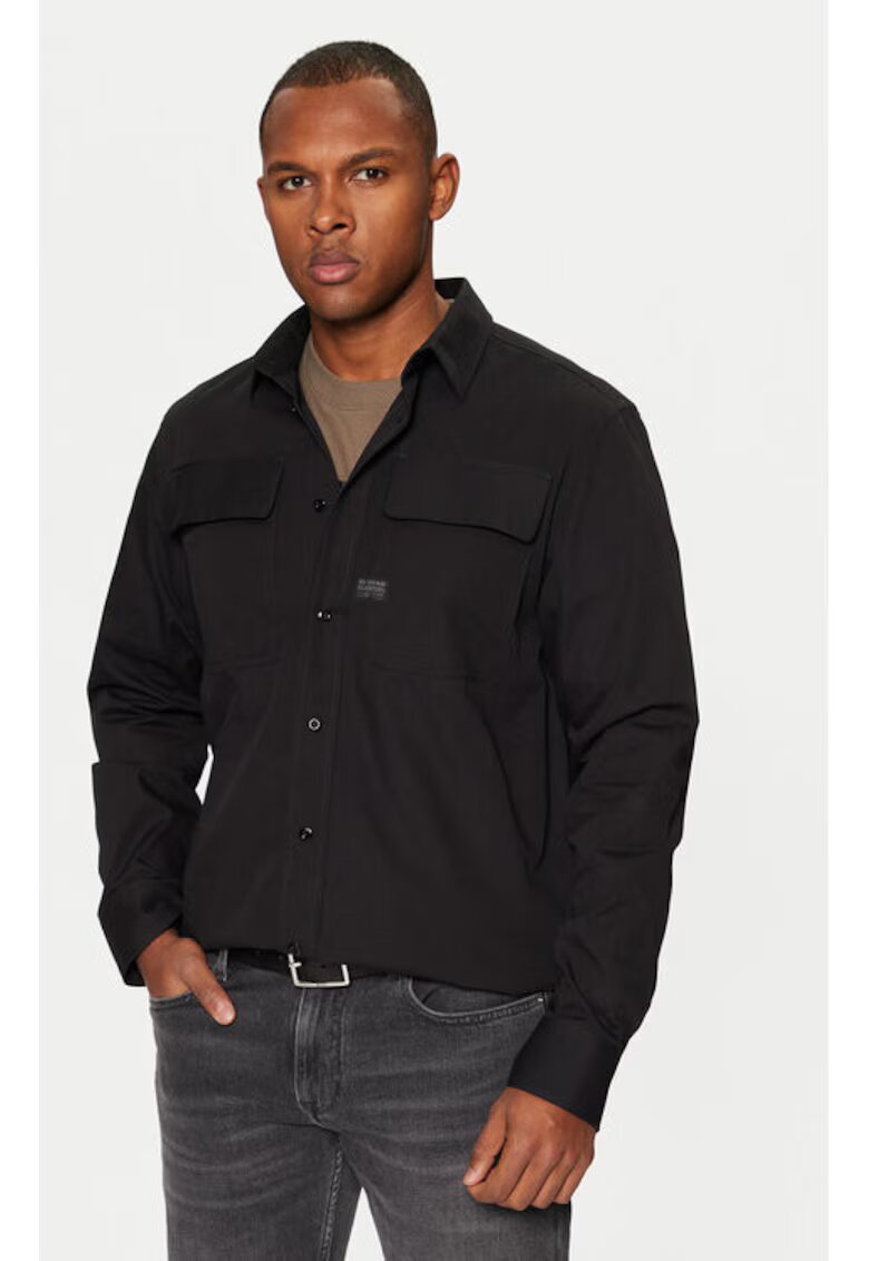 G-Star Raw Camasa barbati - G Star Raw - 304710124 - Bumbac - Negru - Negru