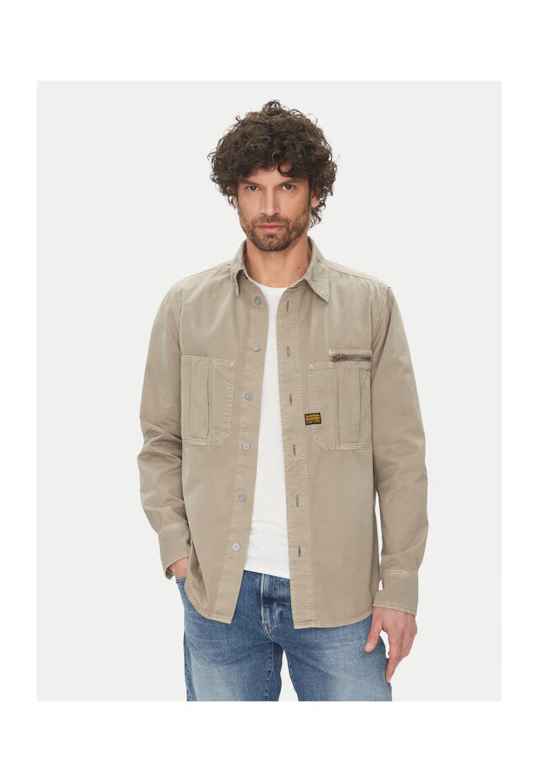G-Star Raw Camasa barbati G Star Raw - D26058-D947 - Bumbac - Gri - Gri