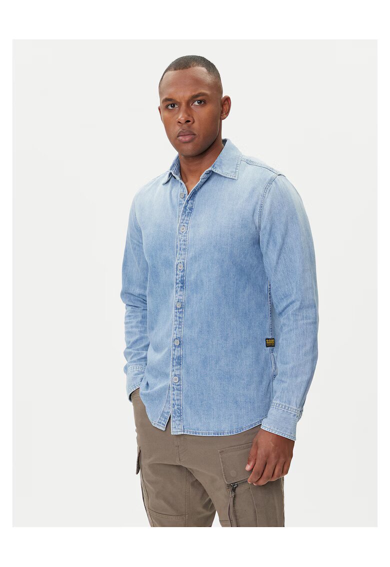 G-Star Raw Camasa barbati - Raw - denim - albastru deschis - Albastru