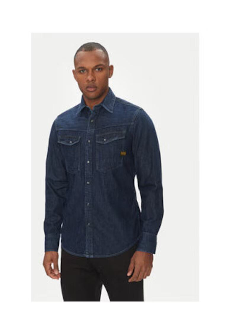G-Star Raw Camasi barbati - G STAR RAW - denim - bleumarin -