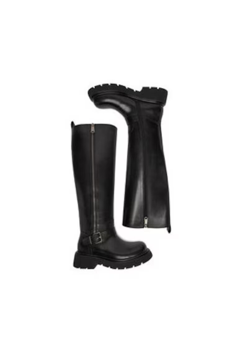 G-Star Raw Cizme dama piele naturala - negru - cu fermoar