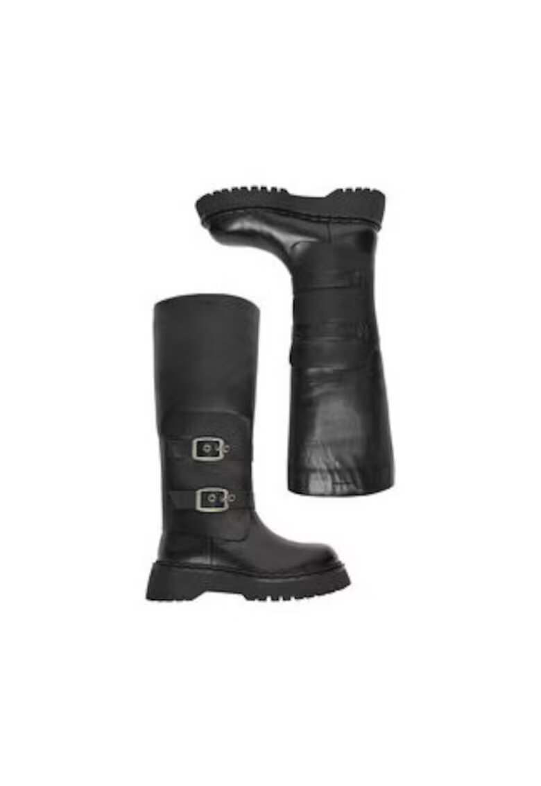 G-Star Raw Cizme dama slip-on - piele naturala negru