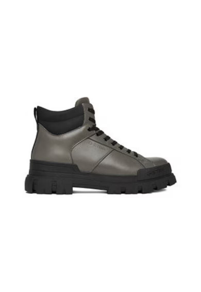 G STAR RAW Ghete barbati gri - piele naturala - sireturi