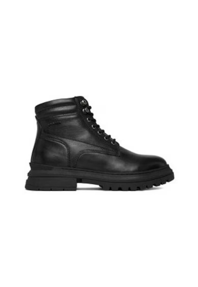 G STAR RAW Ghete barbati negru - piele naturala - cu fermoar - rotund