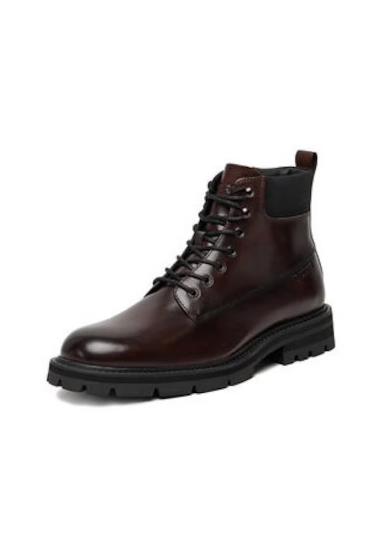 G STAR RAW Ghete barbati piele naturala - maro