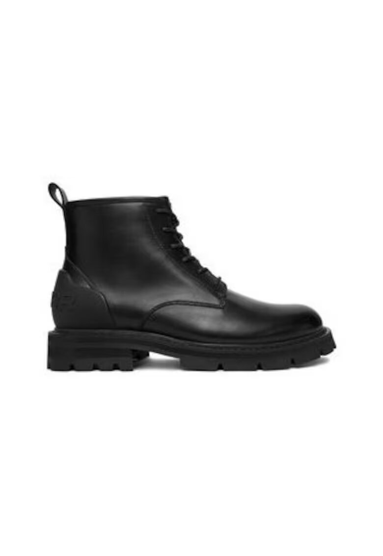 G-Star Raw Ghete barbati piele naturala - negru - cu fermoar - rotund