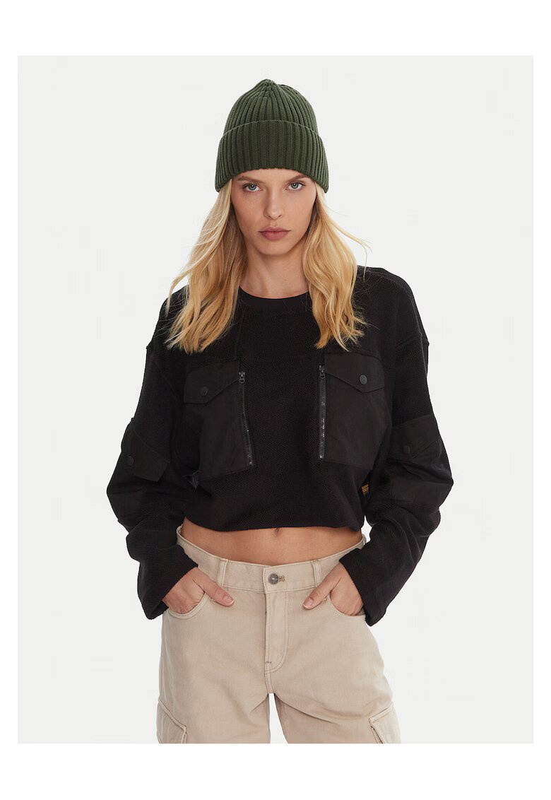 G-Star Raw Hanorac dama negru - textil - scurt