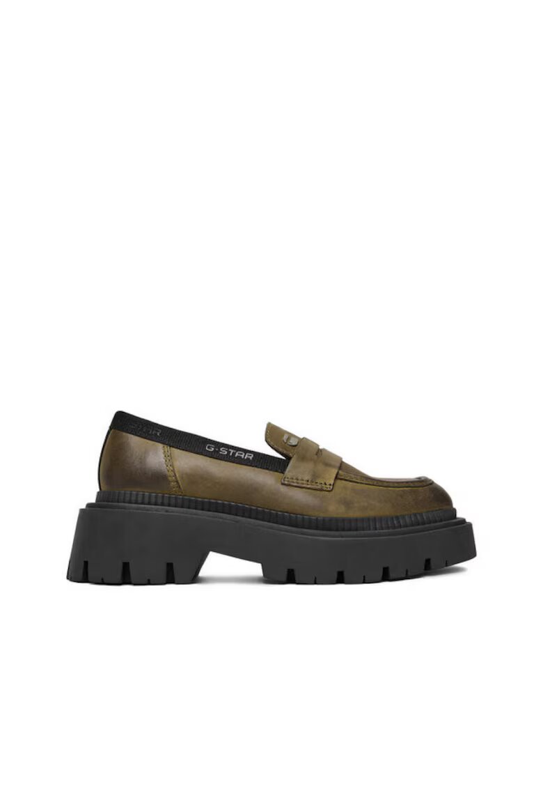 G-Star Raw piele naturala Raw verde Raw mocasini femeie verde CEO-WI34-JOSIA-04 mocasini dama