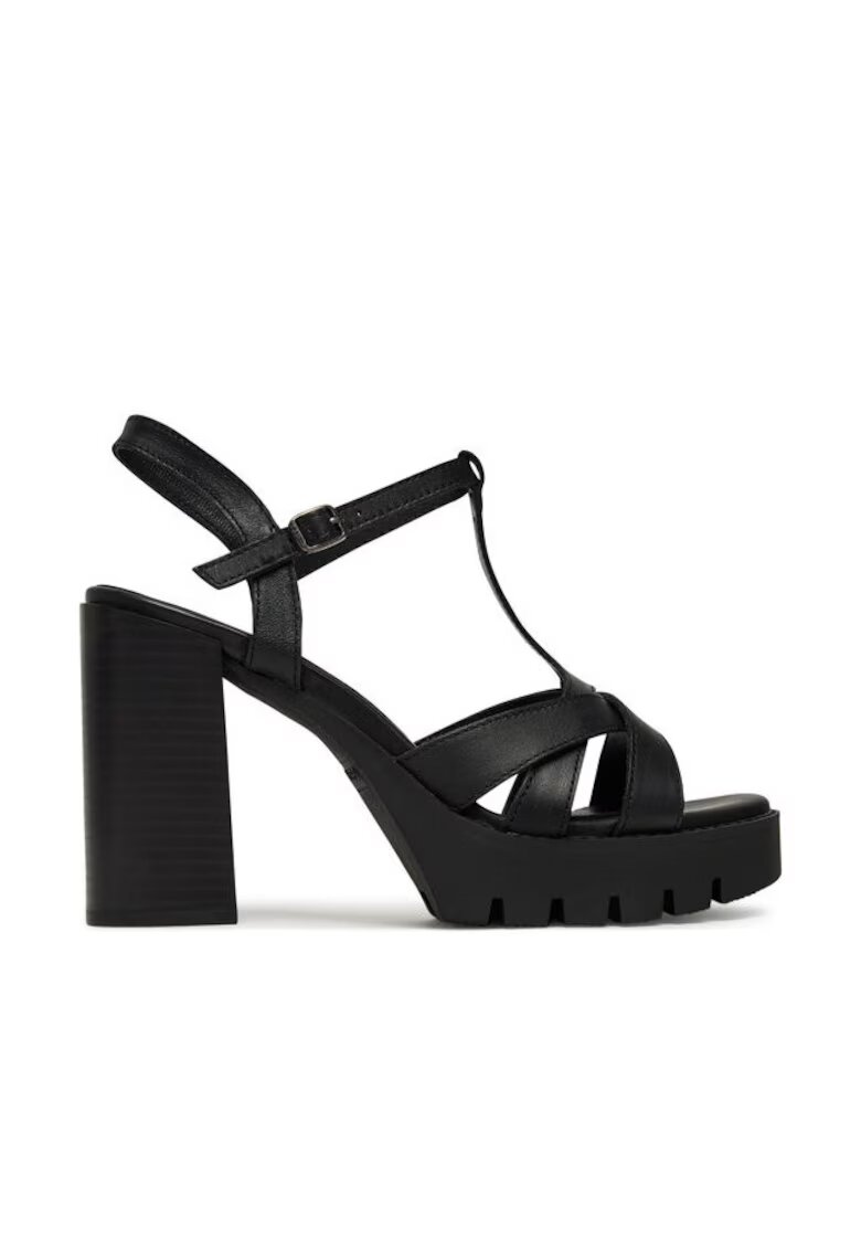 G-Star Raw Sandale cu toc dama - piele naturala - negru