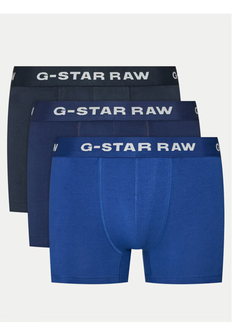 G-Star Raw Set 3 boxeri barbati - G Star Raw - 304710148 - Bumbac organic - M INTL - Albastru