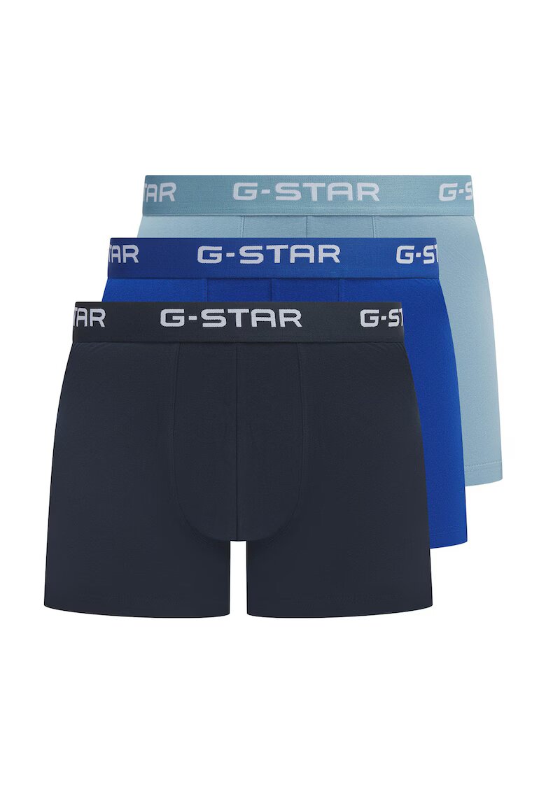 G-Star Raw Set de boxeri Ash - 3 perechi - Albastru