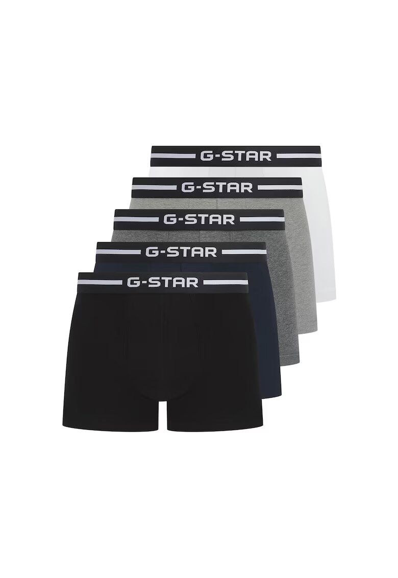 G-Star Raw Set de boxeri Hemlock - 5 perechi - Alb/Negru/Gri