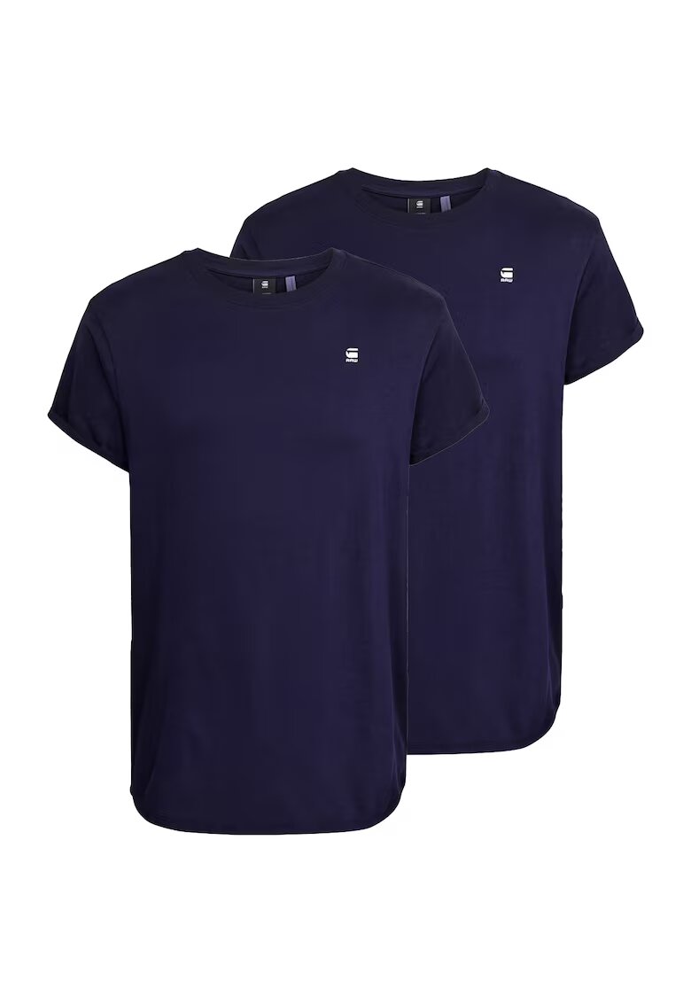 G-STAR Set de tricouri din bumbac organic - 2 piese - Albastru