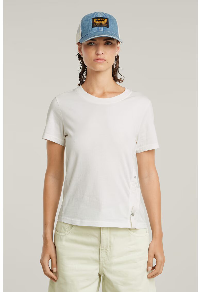 G-STAR Tricou din bumbac organic - Alb murdar