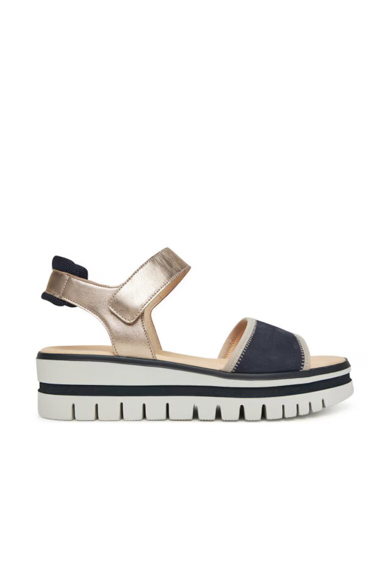 Gabor Sandale dama - 64.629.16 - Piele naturala - 39 EU - Bleumarin/Auriu - Auriu/Bleumarin