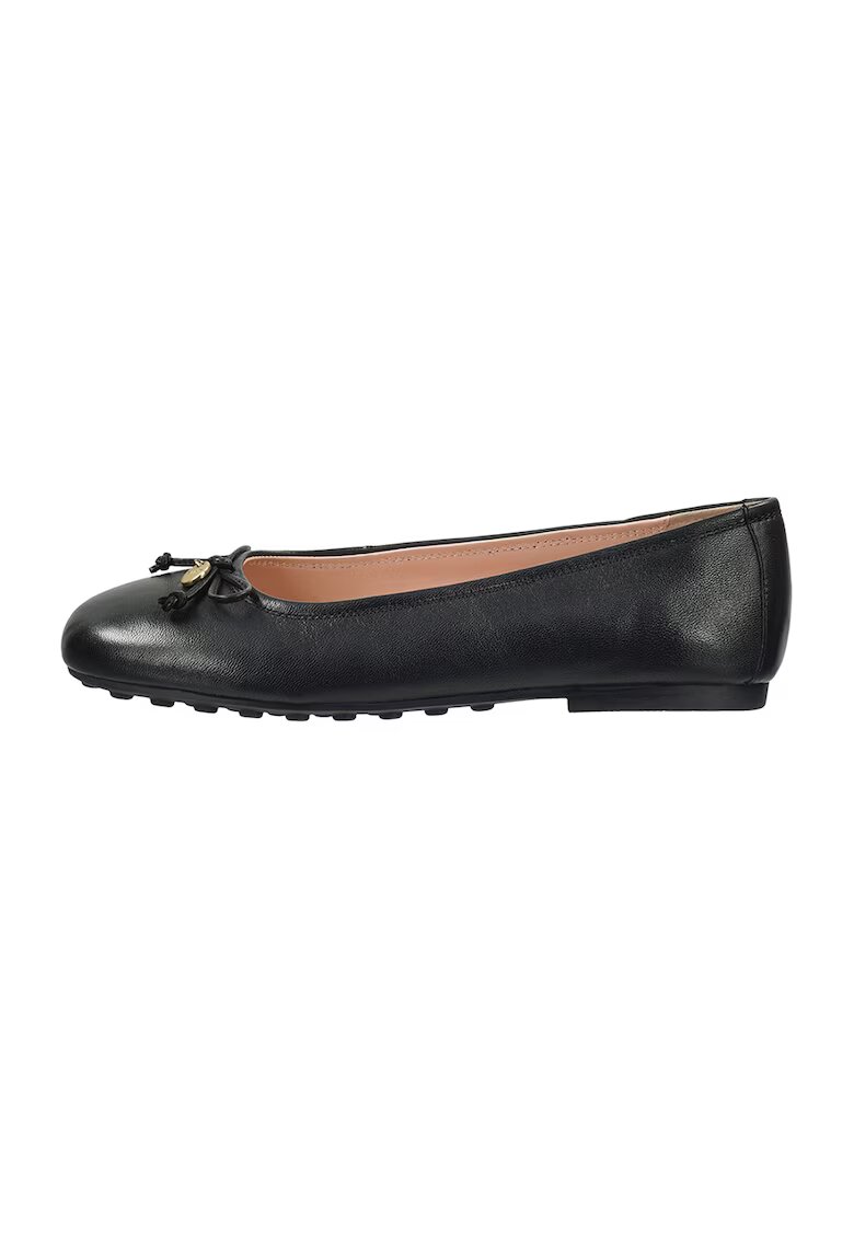 Gant Balerini de piele cu funda Mihay - Negru