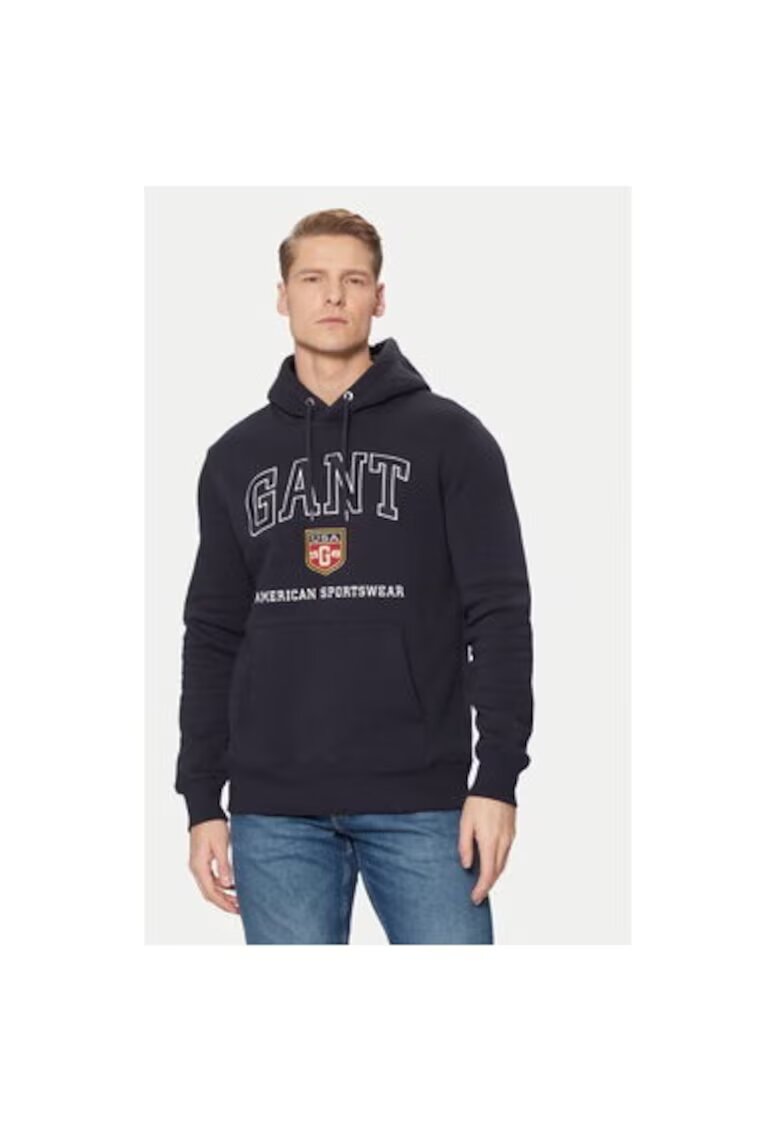 Gant Bluza barbati - 305179104 - Bumbac/Poliester - Albastru - Albastru