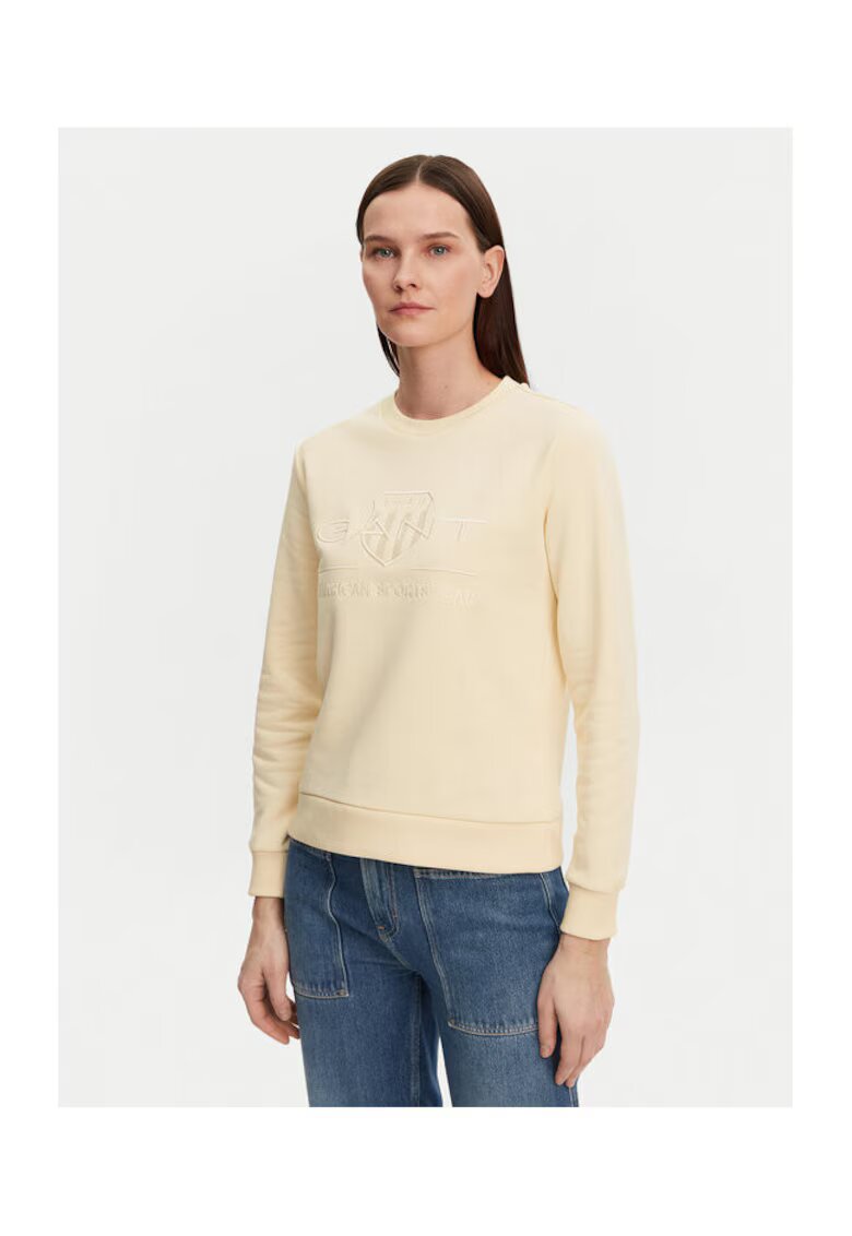 Gant Bluza dama - 305367105 - Bumbac - Bej - Bej