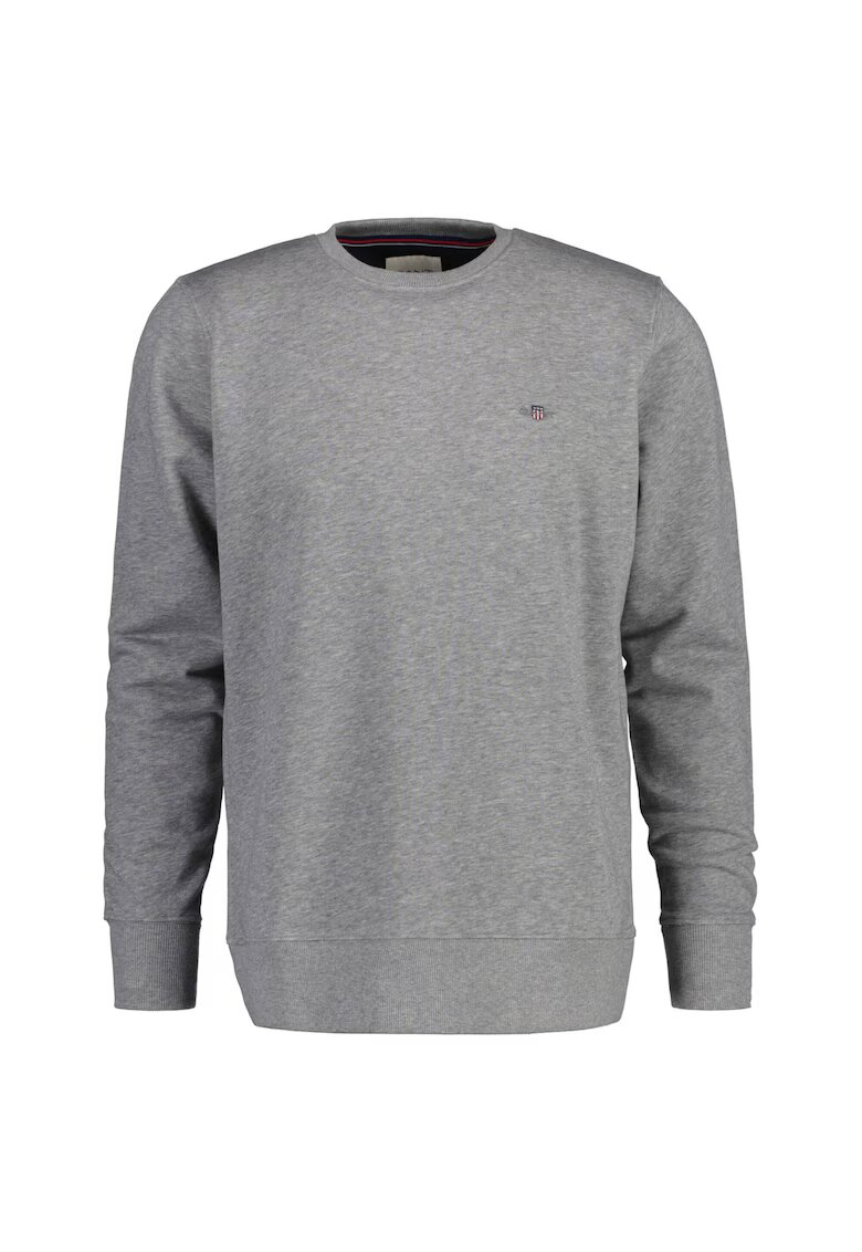 Gant Bluza de trening regular fit cu decolteu la baza gatului Shield - Gri