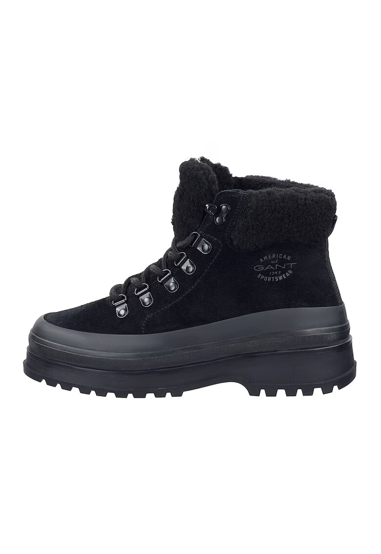 Gant Bocanci din piele intoarsa Wintly - Negru