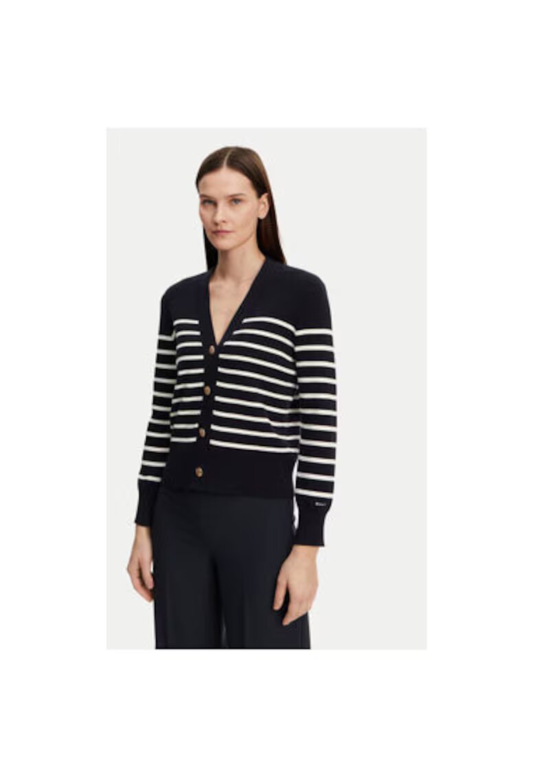 Gant Cardigan dama - 305367280 - Bumbac organic - Albastru - Albastru