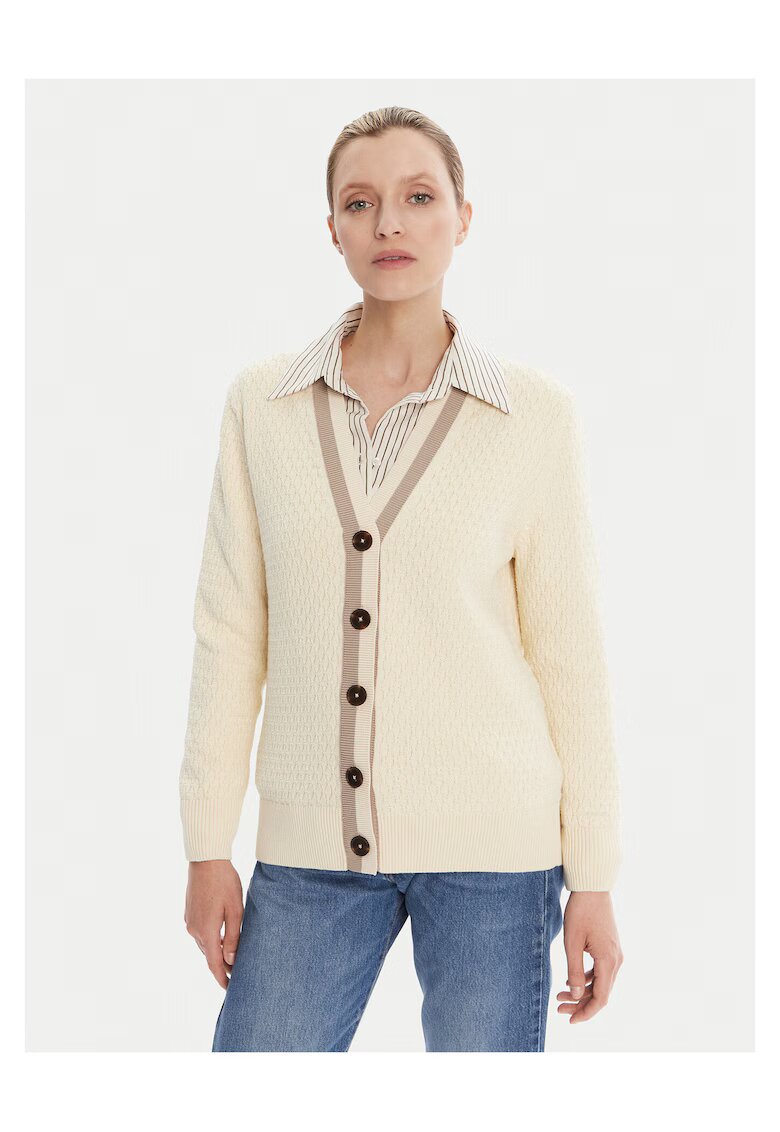 Gant Cardigan dama ecru - pulover tricotat